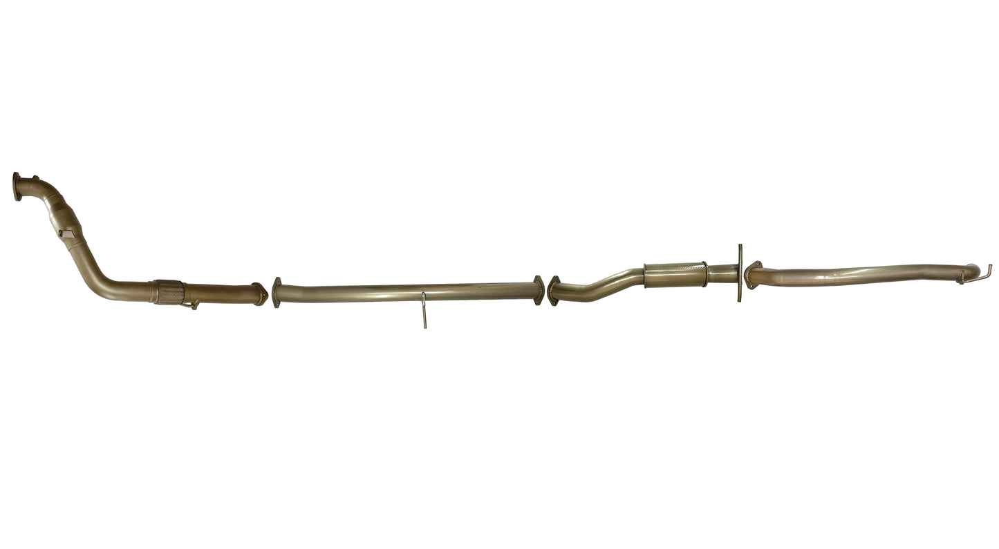 Mazda BT-50 3.2L (P5AT) TD 2011 to 2016 - Single 3" Kit with Cat and Centre Resonator