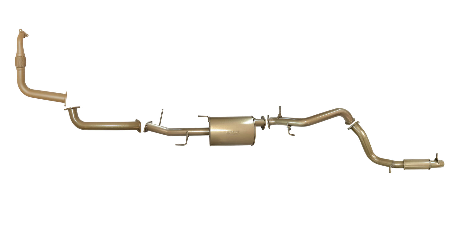 Mitsubishi Pajero NS - Manual Only (4M41T) 3.2L Turbo Diesel Nov 2006 to Aug 2009 - 3 Inch Turbo Back Exhaust System with Centre Muffler and Rear Resonator