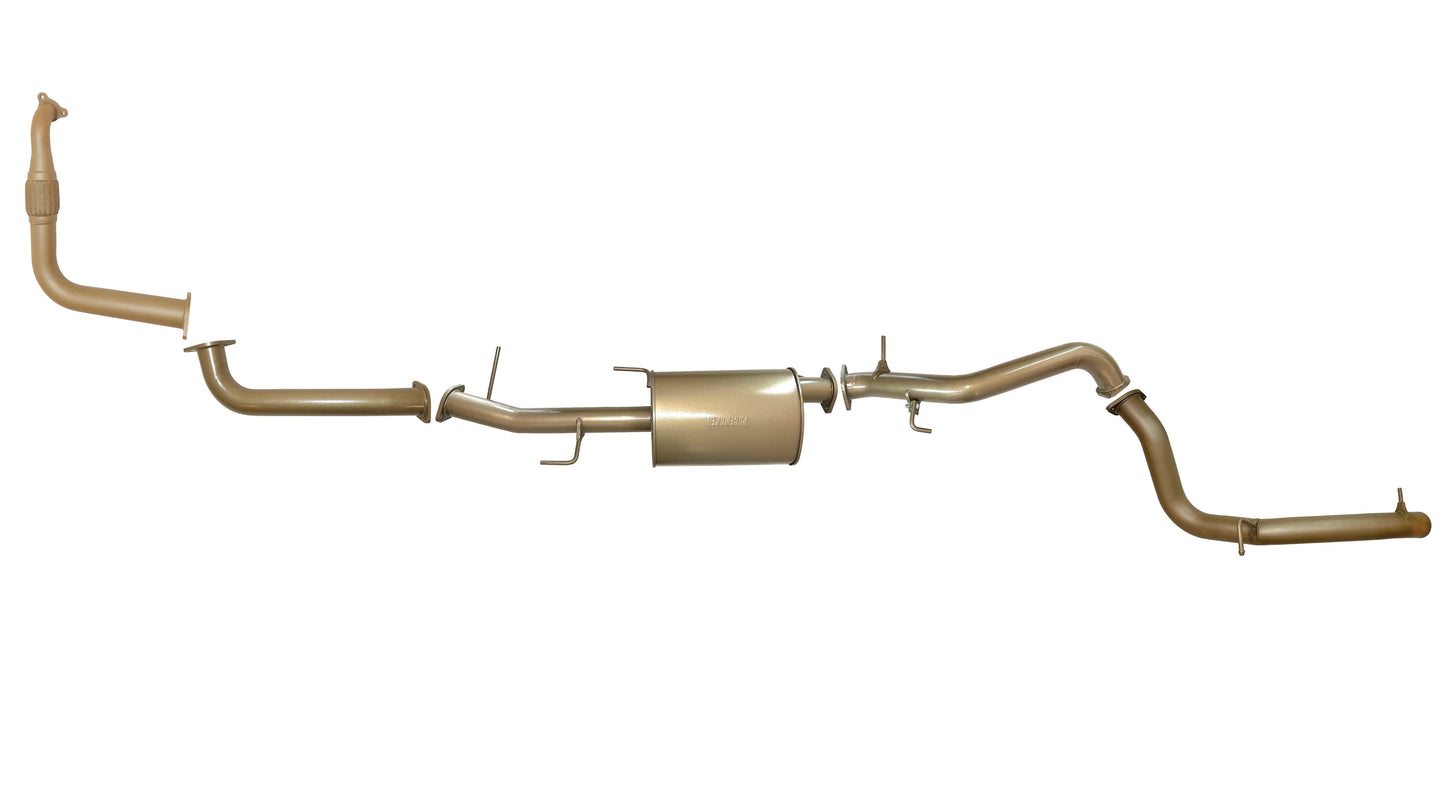 Mitsubishi Pajero NT (4M41T) 3.2L Turbo Diesel Dec 2008 to Oct 2011 - 3 Inch Turbo Back Exhaust System with Centre Muffler