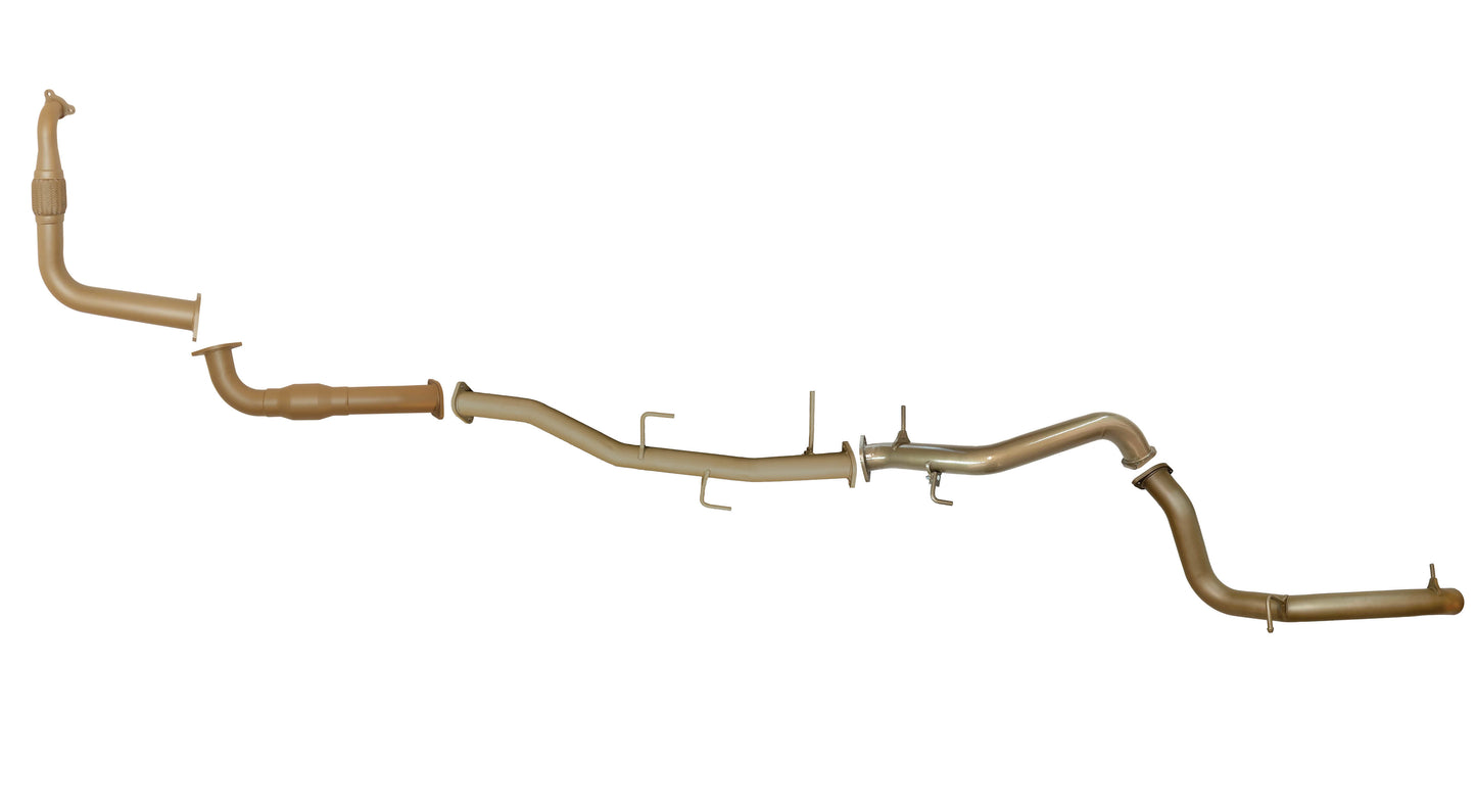 Mitsubishi Pajero NX (4M41T) 3.2L Turbo Diesel Sep 2014 to Sep 2016 - 3 Inch Turbo Back Exhaust System with Cat