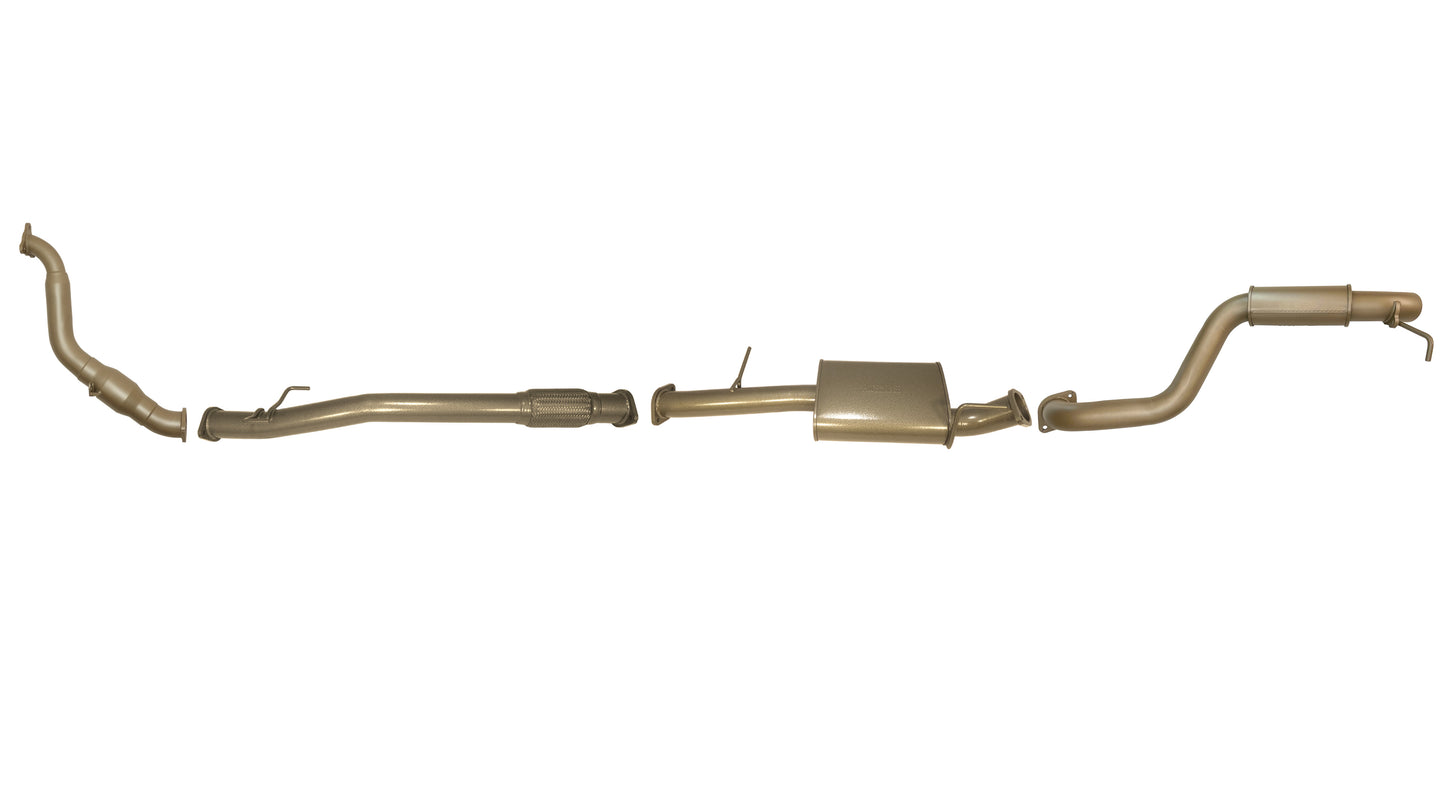 Mitsubishi Challenger PB/PC 2.5L (4D56T) 2009-2015 Manual - Single 3" Exhaust System with Cat, Muffler and Resonator