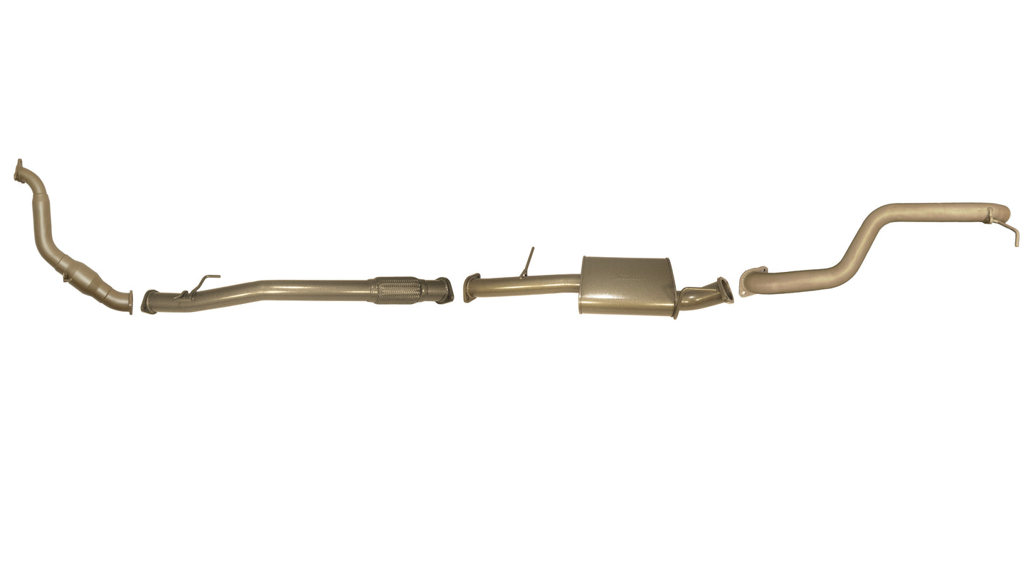 Mitsubishi Challenger PB/PC 2.5L (4D56T) 2009-2015 Manual - Single 3" Exhaust System with Cat and Muffler