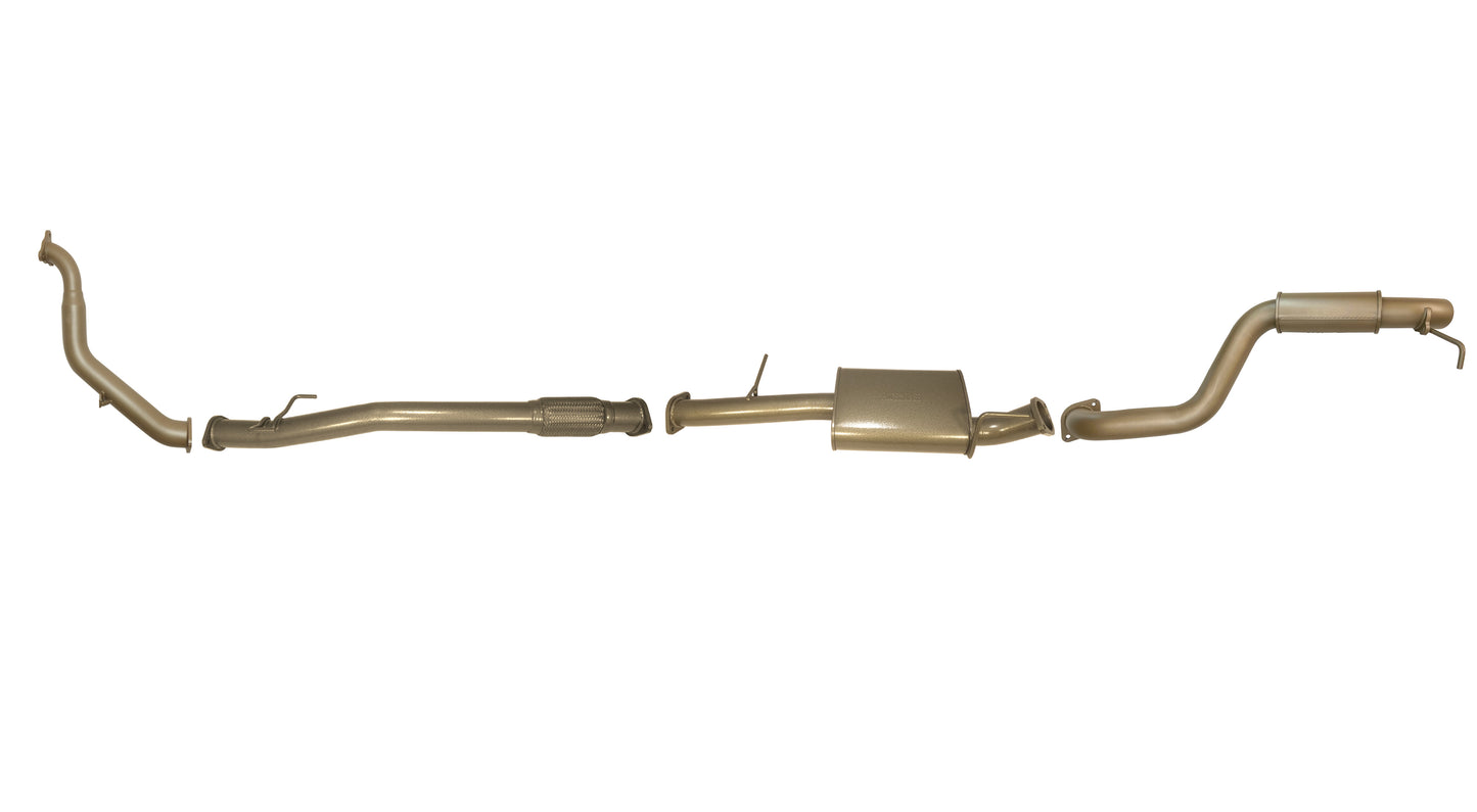 Mitsubishi Challenger PB/PC 2.5L (4D56T) 2009-2015 Manual - Single 3" Exhaust System with Muffler and Resonator