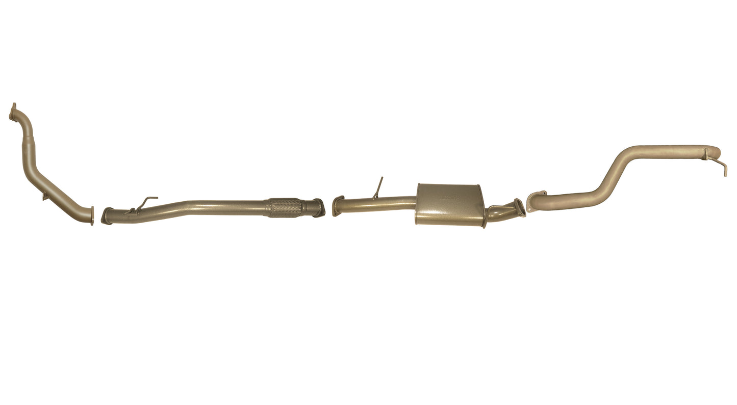 Mitsubishi Challenger PB/PC 2.5L (4D56T) 2009-2015 Manual - Single 3" Exhaust System with Muffler