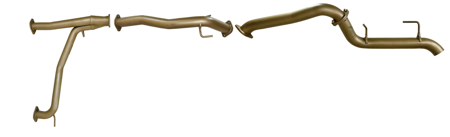 Nissan Patrol Y62 5.6 Litre V8 2013 to current - Single 3" Cat Back- without Rear Resonator and Centre Muffler Kit