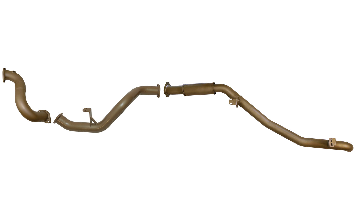 Landcruiser 70/78 Series V8 4.5L Single Turbo Troopcarrier (DPF Model) September 2016 to September 2024 - DPF Back Exhaust System with a Resonator