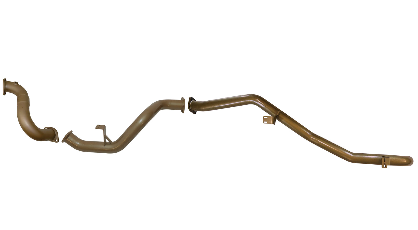 Landcruiser 70/78 Series V8 4.5L Single Turbo Troopcarrier (DPF Model) September 2016 to September 2024 - DPF Back Exhaust System Straight Through No Mufflers