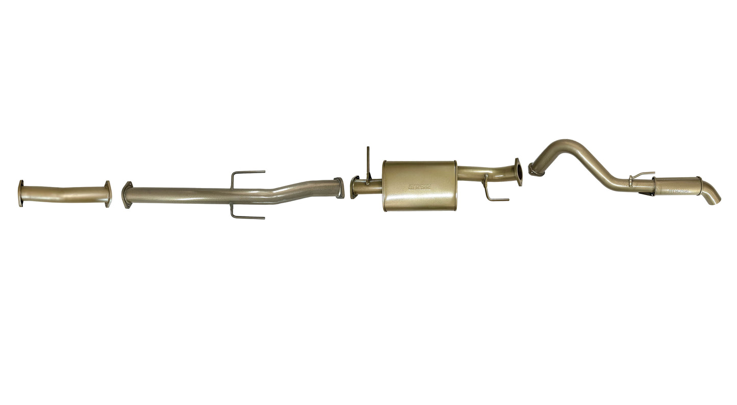 Mitsubishi Triton MR 2.4L TD November 2018–2023 – Single 3" DPF-Back Exhaust Kit, Centre Muffler & Rear Muffler