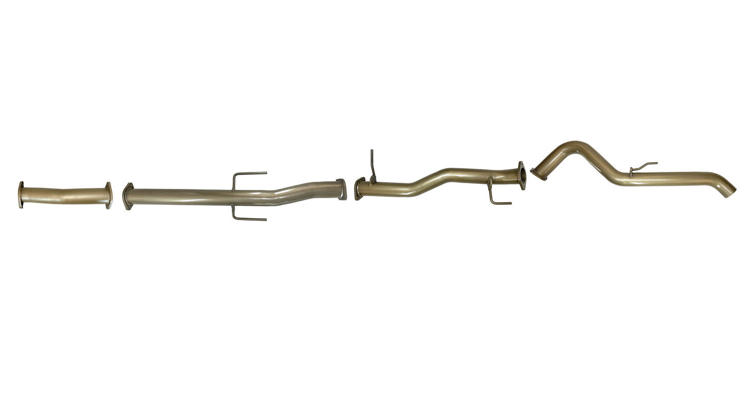 Mitsubishi Triton MR 2.4L TD November 2018–2023 – Single 3" DPF-Back Exhaust Kit, Centre Pipe-Only & Rear Pipe-Only