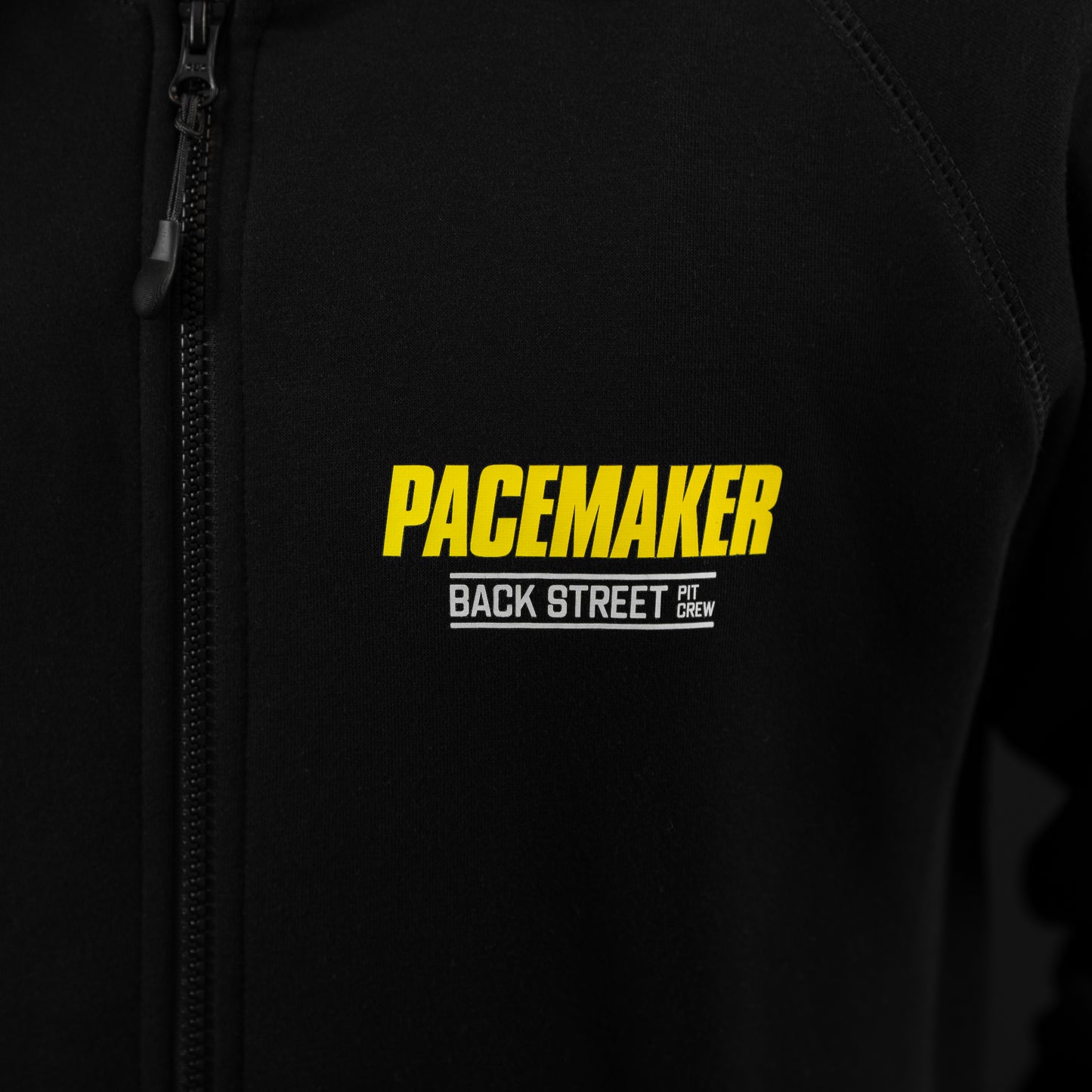 Black Pacemaker Hoodie featuring 1972 Ford Falcon XA GT 2 door hard top in Lime Green