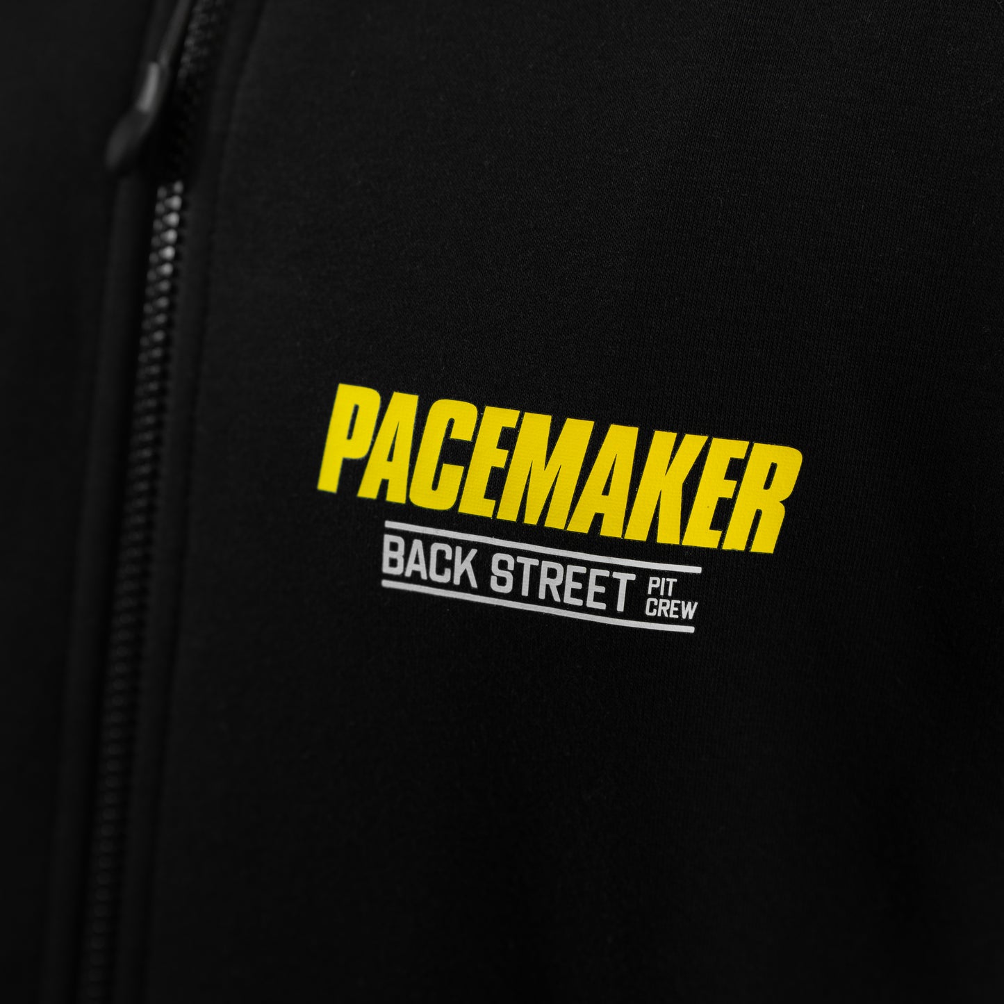 Black Pacemaker Hoodie featuring 1972 Ford Falcon XA GT 2 door hard top in Lime Green