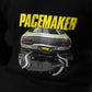 Black Pacemaker Hoodie featuring 1972 Ford Falcon XA GT 2 door hard top in Lime Green
