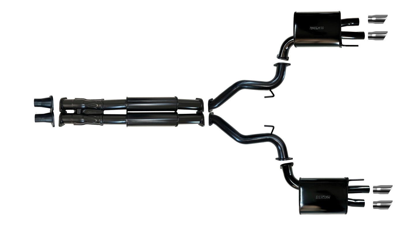 Ford Mustang (7th Generation S650) 2023 to Present 5.0L V8 Coyote 3” Inch Cat Back System to Suit both LH And RH Drive Quad Tip Rear
