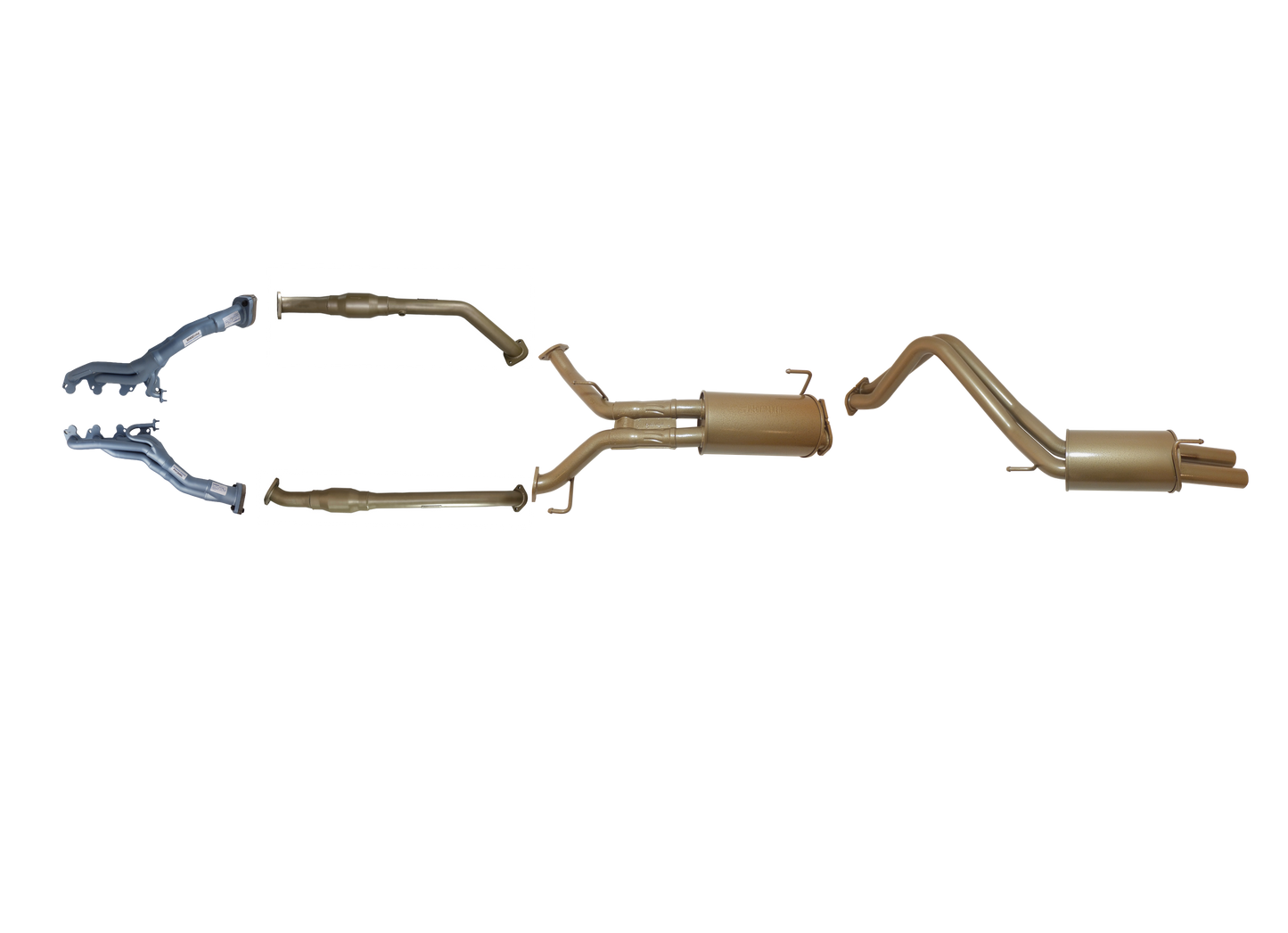 Toyota Landcruiser 200 Series V8 4.7L Petrol 2008 to Sep 2015 - Twin 2 1/2" with Cats and Headers Kit