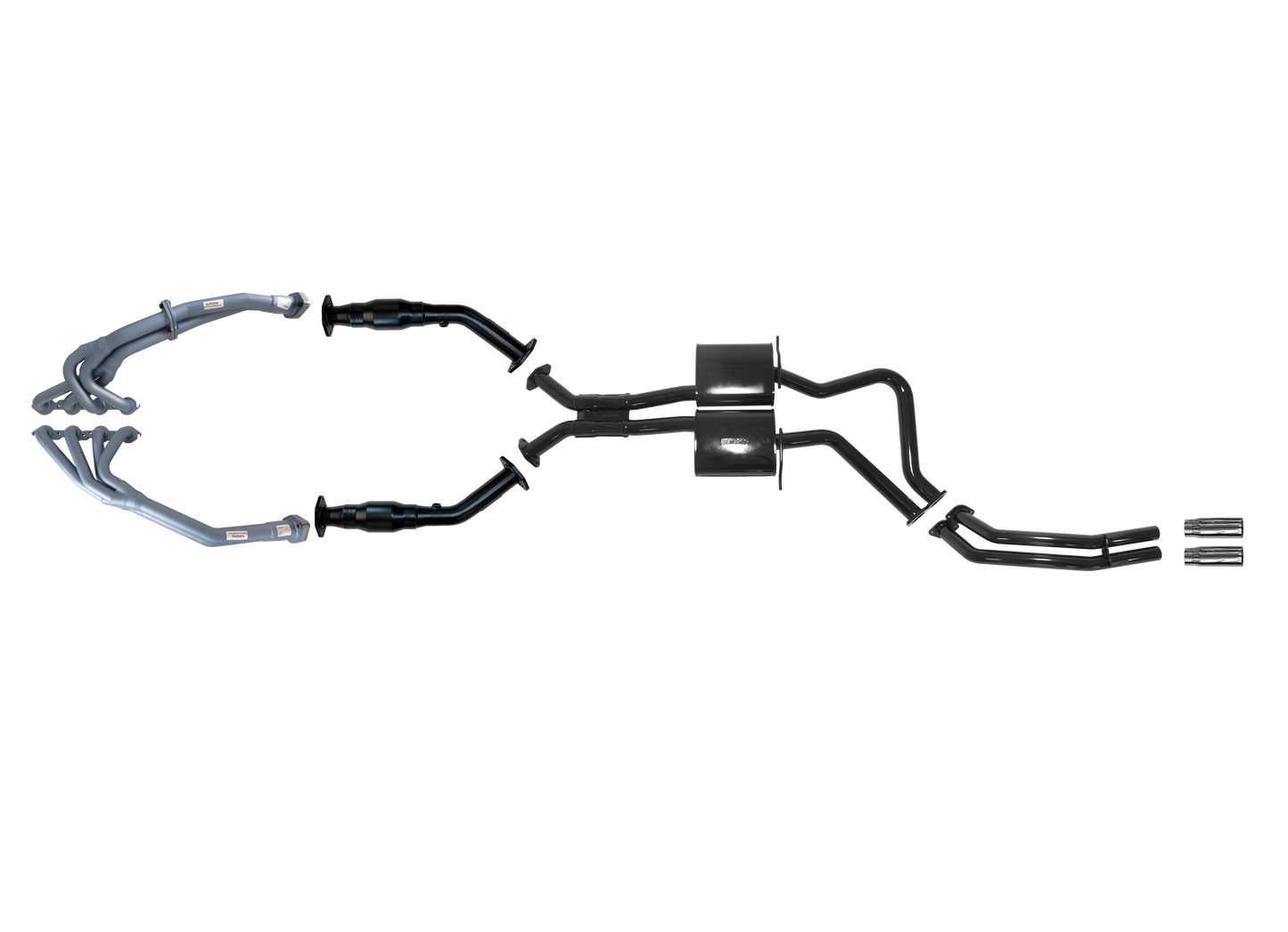 Holden VU and VY Series 1 8 Cylinder Ute Try-Y Headers 3" Inch System With Rear Pipe Only