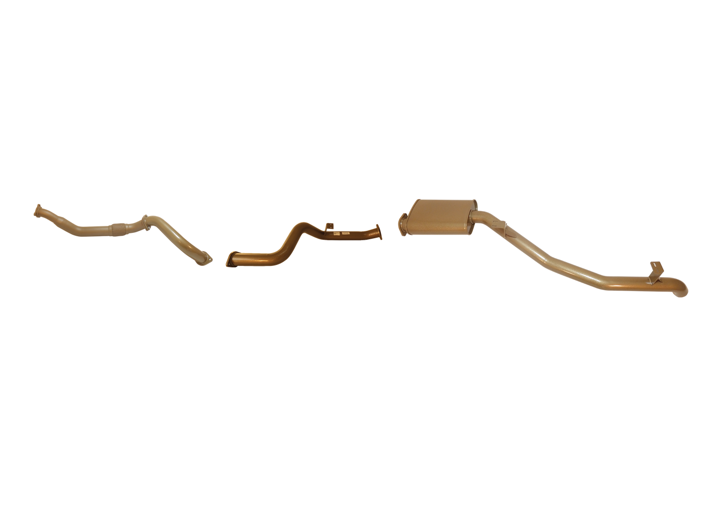 Toyota Landcruiser 70/79 Series V8 4.5L Single Turbo Ute March 2007 to August 2016 (without DPF/Air Purifier) - Single 3" with Rear Muffler.