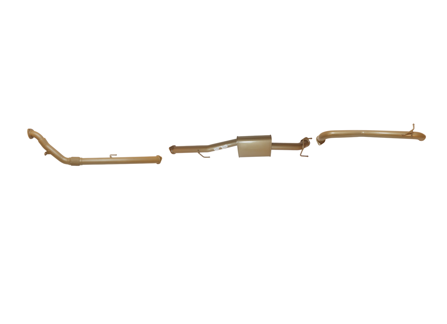 Toyota Hilux 150 Series 3L TD D-4D (1KD-FTV) 2005 to Sep 2015 - Single 3" With Centre Muffler and Rear Pipe Only Kit.