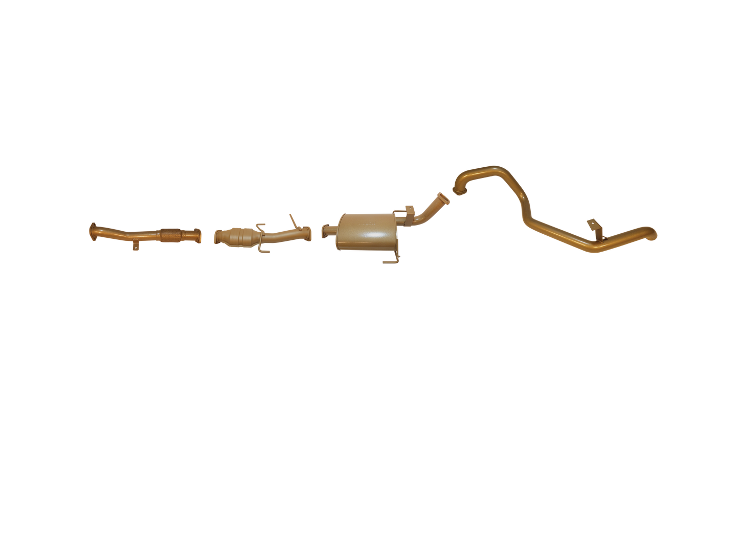 Nissan Patrol GQ 4.2L N/A 1987 to 1997 (Long Wheel Base Petrol EFI) Wagon - Single 2 1/2" with CAT Kit