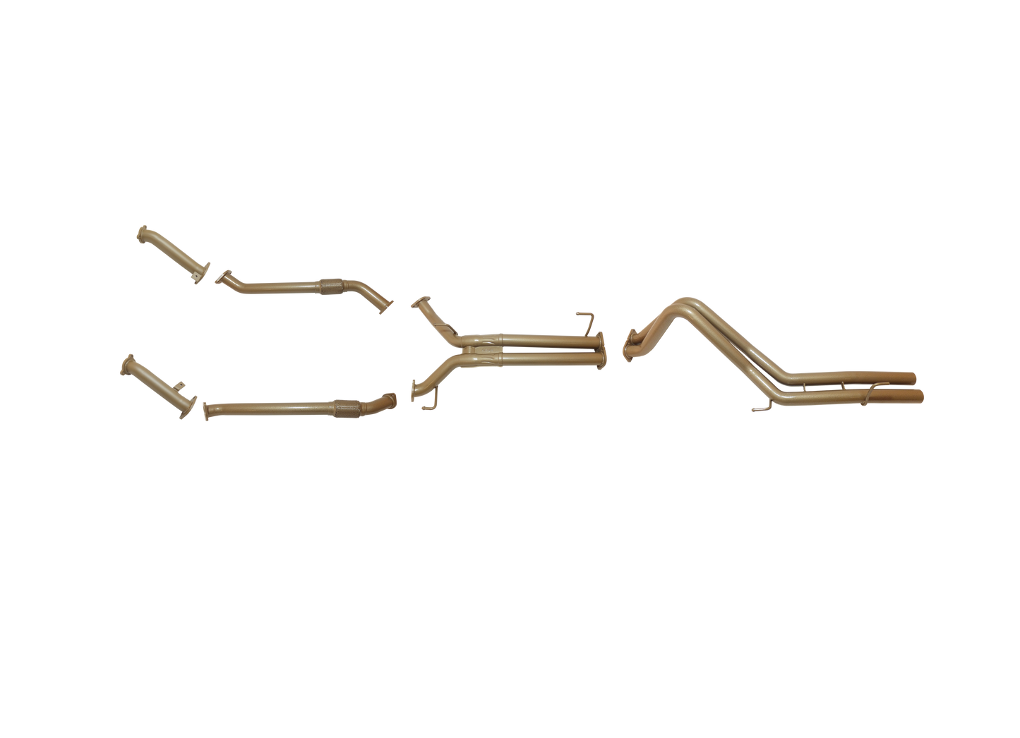 Toyota LandCruiser 200 Series VDJ200 4.5L V8 Twin Turbo Diesel (1VD-FTV) 2008 – Sept 2015 (Non-DPF) – Twin 2.5" Turbo Back Straight Pipe Exhaust System