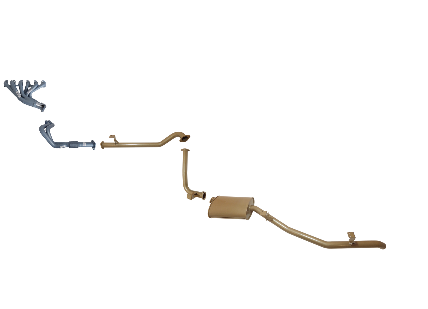 Toyota Landcruiser Troopy 75 Series 6 Cyl 4.2L Non Turbo - Single 2 1/2 System with Headers Kit