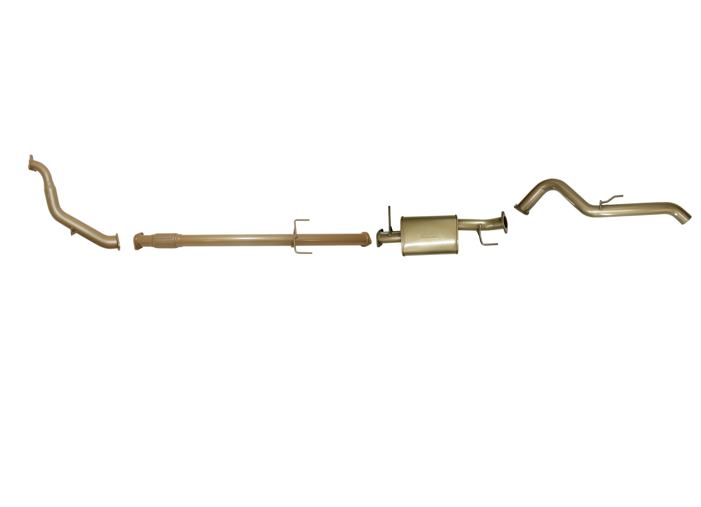 Mitsubishi Triton ML/MN 2.5L TD Dual Cab 2008 to 2015 - Single 3" with Rear Pipe Only Option Kit.