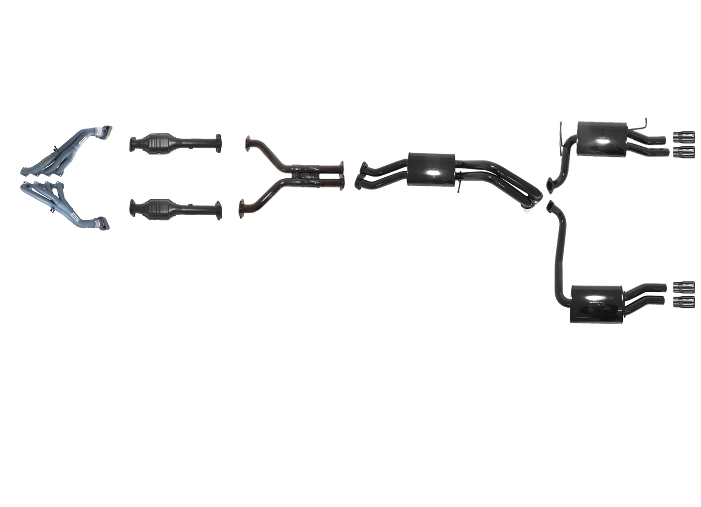 Ford Falcon GT BF 5.4L Boss Tri-Y Headers And Full System - Duel Outlet