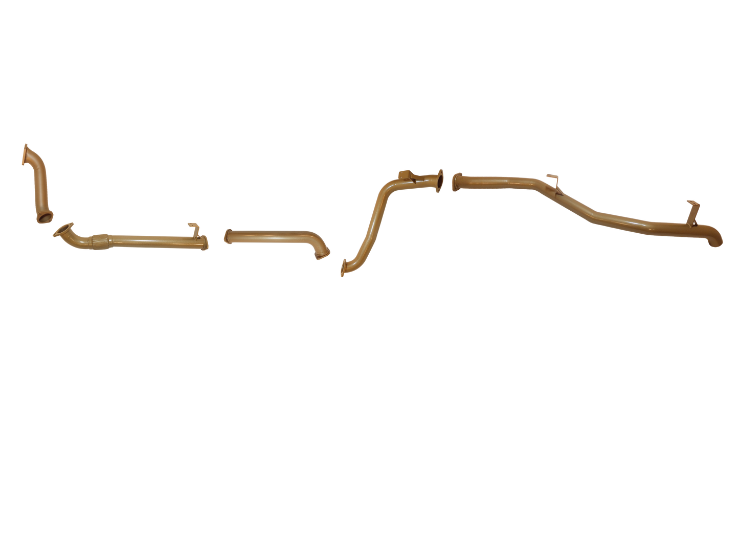 Toyota Landcruiser 78 Series 1HDJ 6 Cylinder Turbo Diesel Troopy Aug 2001 to March 2007 - Single 3" Rear Pipe Only Option Kit.