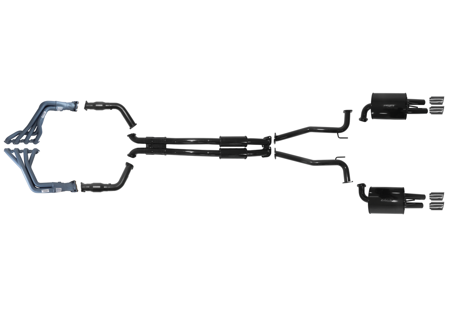 HSV VE (E Series) E2 Sep 2009 - Aug 2010 LS2 V8 1 3/4" 4 into 1 Headers 3" Sedan Only System