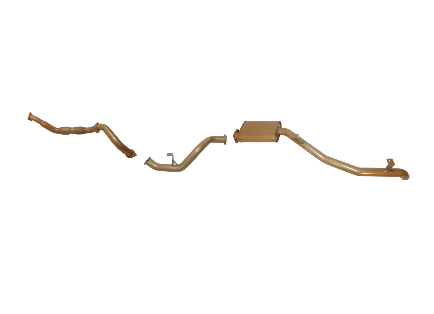 Toyota Landcruiser 70/78 Series V8 4.5L Single Turbo Troopy March 2007 to August 2016 (without DPF/Air Purifier) - Single 3" with CAT and Muffler Kit