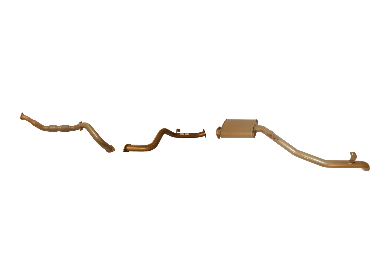 Toyota Landcruiser 70/79 Series V8 4.5L Single Turbo Ute March 2007 to August 2016 (without DPF/Air Purifier) - Single 3" with CAT and Rear Muffler Kit