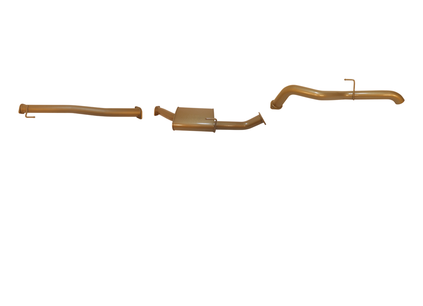 Nissan Navara ST/ST-X D23 2.3L TD March 2015 to current (Factory DPF/Air Purifier Back) - 3" Exhaust Kit