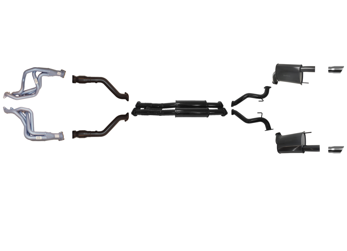 Ford Mustang Coupe 2015 to 2017 5.0L Headers, Cats And Twin 2 1/2 Inch System to Suit RH Drive Only