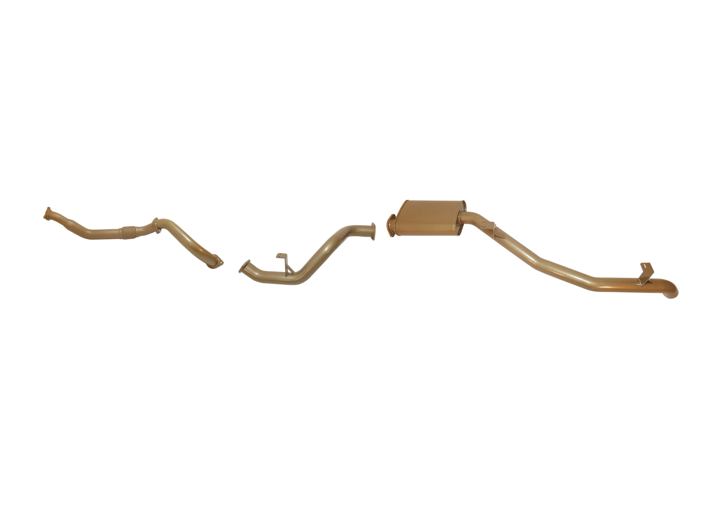 Toyota Landcruiser 70/78 Series V8 4.5L Single Turbo Troopy March 2007 to August 2016 (without DPF/Air Purifier) - Single 3" rear Muffler or Resonator Kit