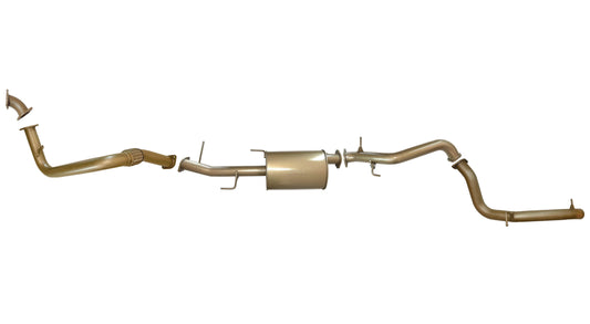 Mitsubishi Pajero NP (4M41T) 3.2L Turbo Diesel Nov 2002 to Oct 2006 - 3 Inch Turbo Back Exhaust System with Centre Muffler