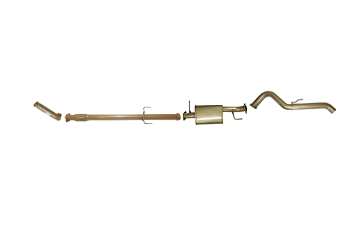 Mitsubishi Triton ML 2.5L TD Diesel Dual Cab May 2008–August 2009 – Single 3" Cat-Back Exhaust Kit with Centre Muffler & Rear Pipe