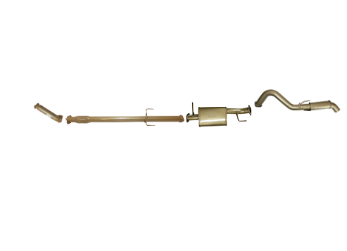 Mitsubishi Triton MN 2.5L TD Diesel Dual Cab October 2009–April 2015 – Single 3" Cat-Back Exhaust Kit with Centre Muffler & Rear Resonator
