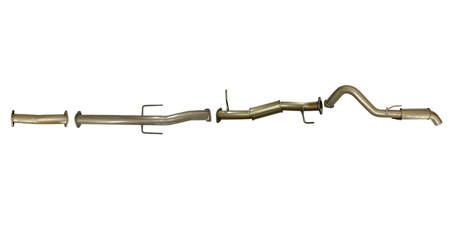 Mitsubishi Triton MR 2.4L TD November 2018–2023 – Single 3" DPF-Back Exhaust Kit, Centre Resonator & Rear Muffler