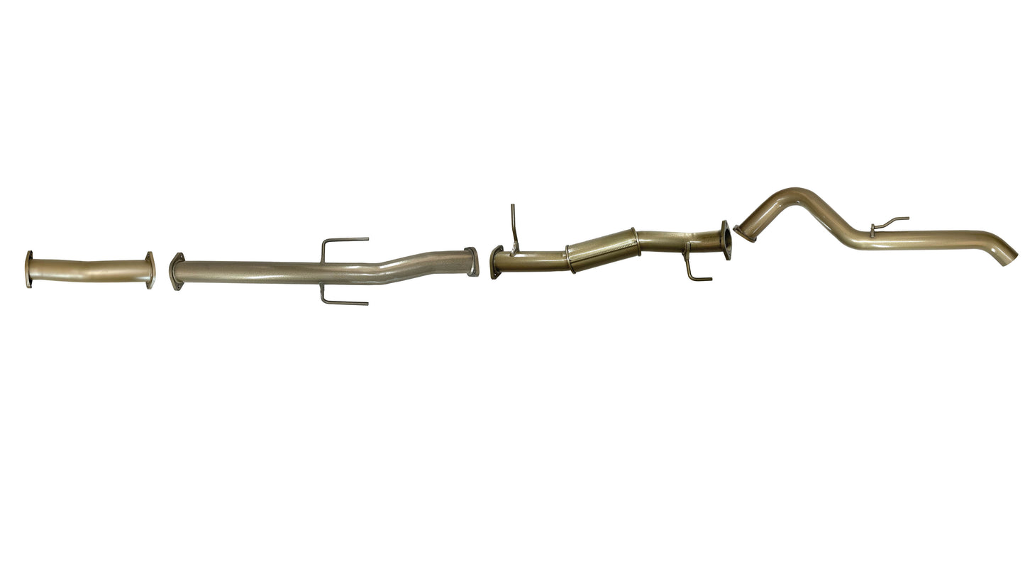 Mitsubishi Triton MR 2.4L TD November 2018–2023 – Single 3" DPF-Back Exhaust Kit, Centre Resonator & Rear Pipe-Only