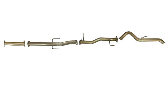 Mitsubishi Triton MR 2.4L TD November 2018–2023 – Single 3" DPF-Back Exhaust Kit, Centre Pipe-Only & Rear Pipe-Only