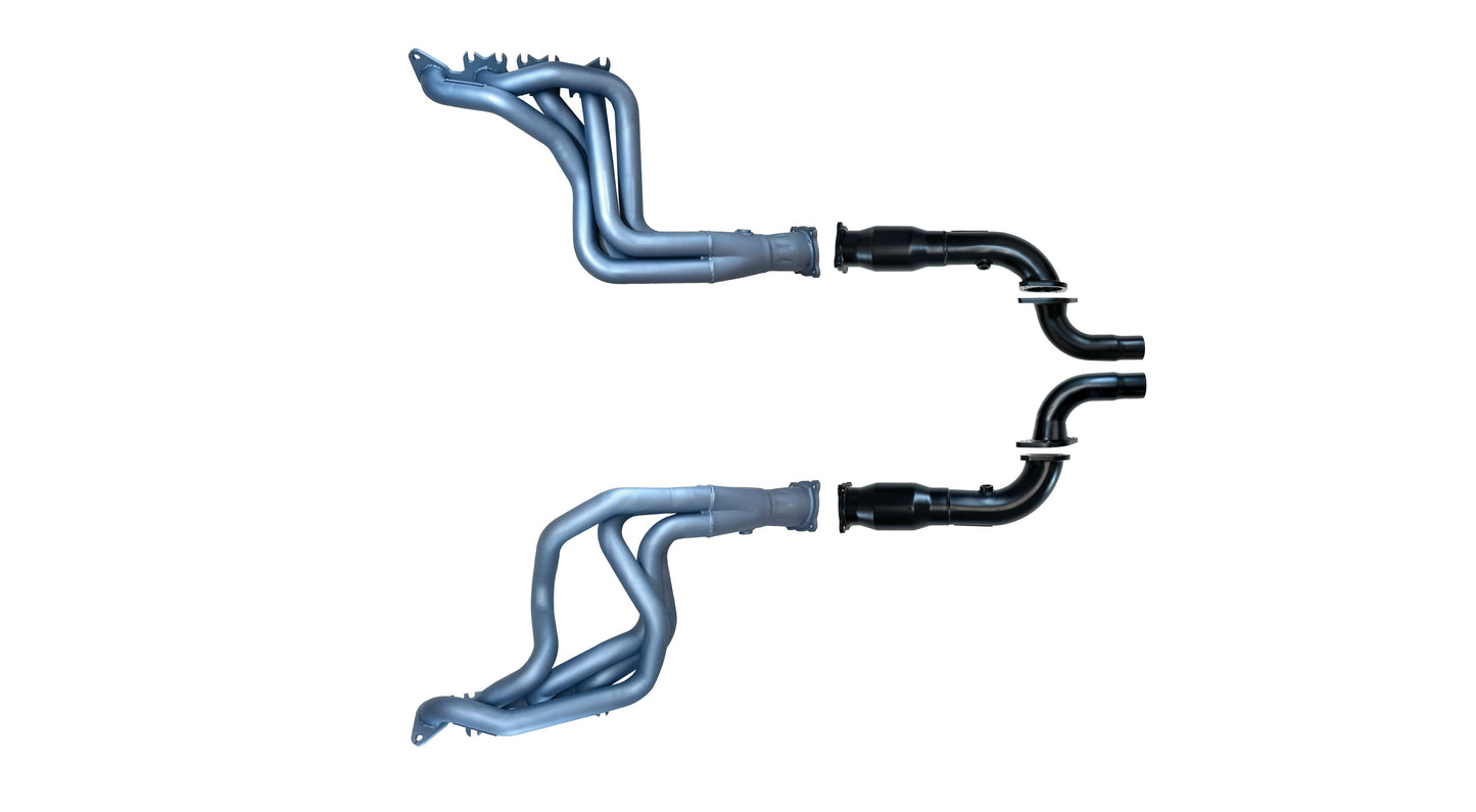 Ford Mustang (6th Generation) 2018 to 2023 5.0L V8 Coyote 3” Inch Headers and Cats to suit Factory Exhaust (Will fit RH Drive Only)