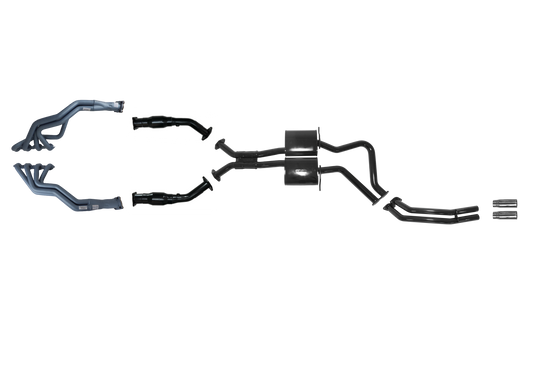 HSV VT VX VY Series 1 8 Cylinder 1 3/4" Tuned Headers 2 1/2 Inch System With Rear Pipe Only
