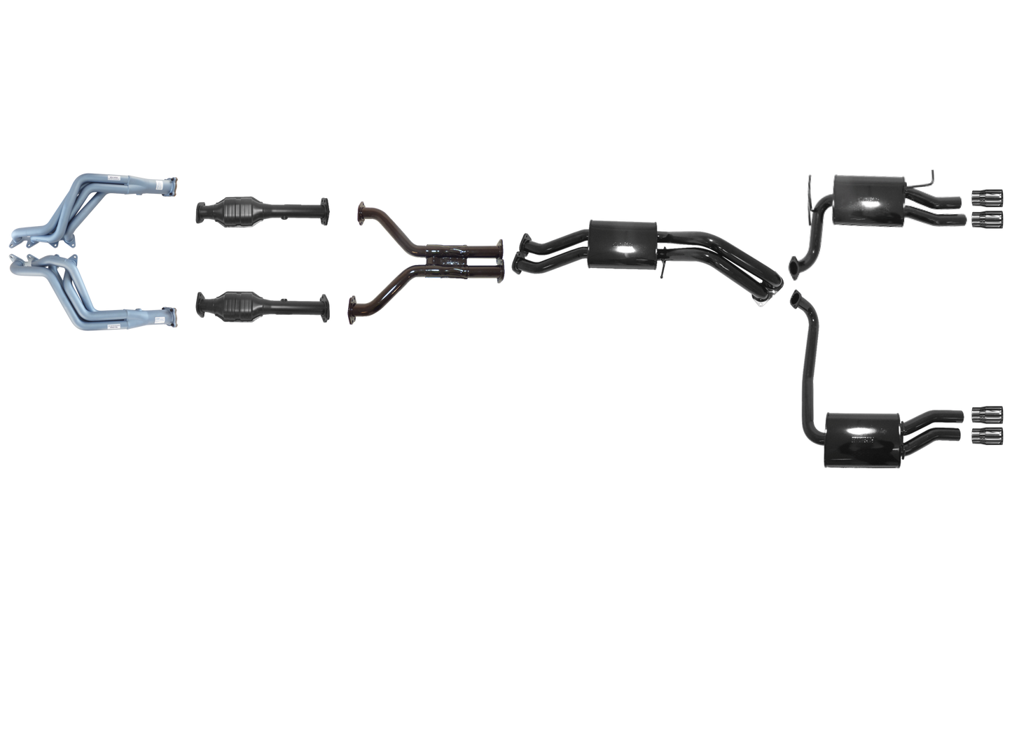 Ford Falcon GT FG and FG-X XR8 5.0L Supercharged Coyote Tuned Headers And Full System - Duel Outlet