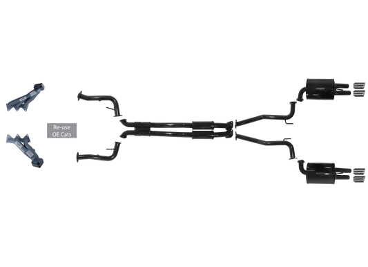 Holden VE Ute 6 Cylinder Up To 2012 with Headers SV6 Duel Outlet