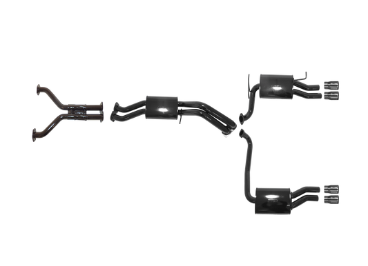 Ford Falcon GT FG and FG-X XR8 5.0L Supercharged Coyote Cat Back System with Duel Rear Muffler and Quad Tip Outlet